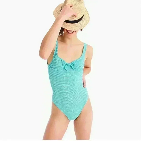 J. Crew Underwire scoopback one-piece swimsuit - Picture 1 of 6